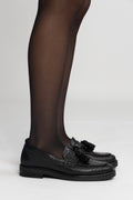 Shelly Tassel Croco - Black Croco