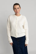 Nor Short Cardigan - Clear Cream