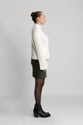 Blithe Hope Zip Cardigan - Egret