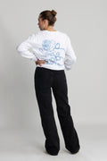 Future Heavy Jersey Rose Long Sleeve T-Shirt - Bright White