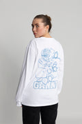 Future Heavy Jersey Rose Long Sleeve T-Shirt - Bright White