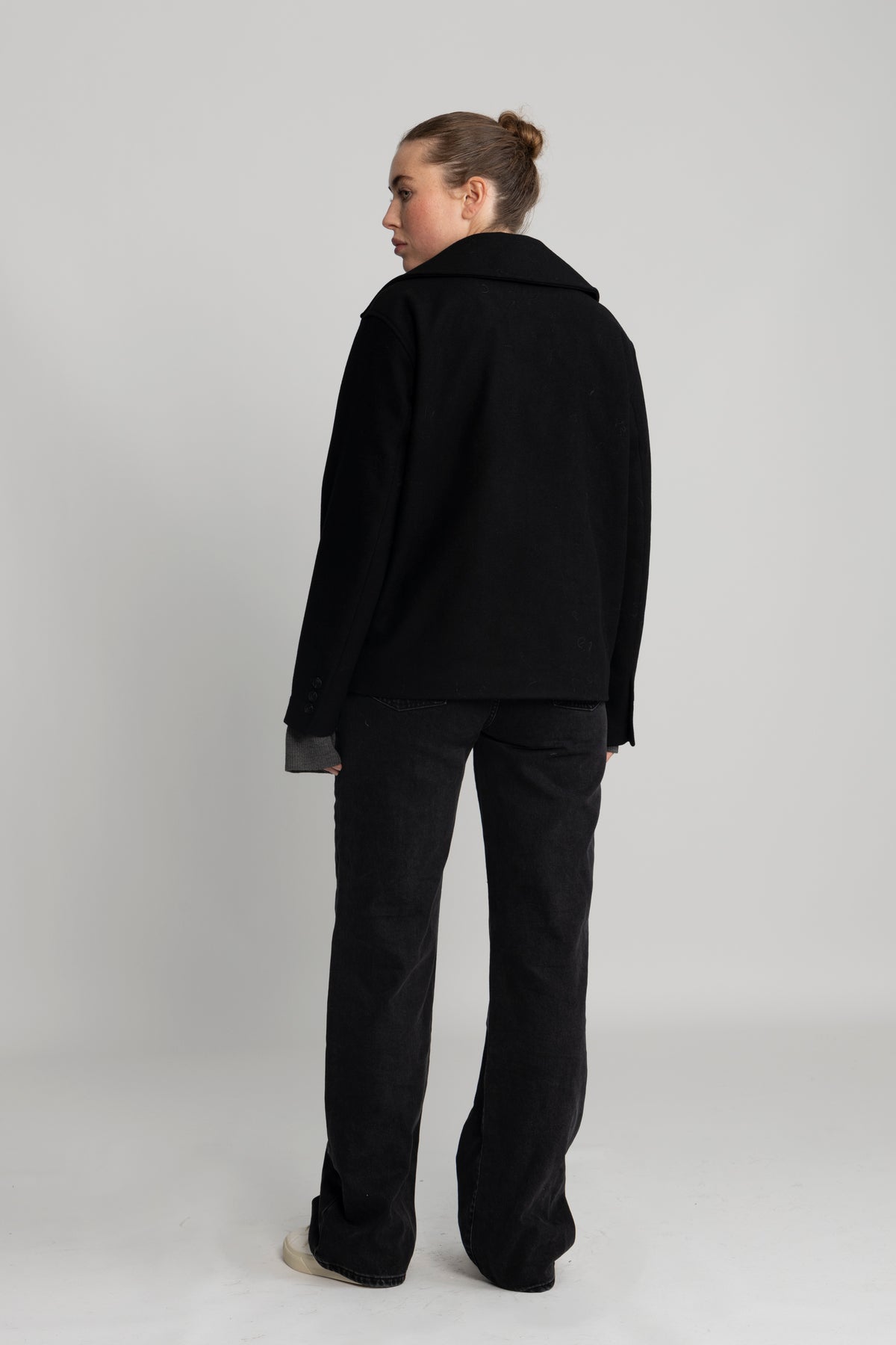 Alma Short Wool Jacket - Svart