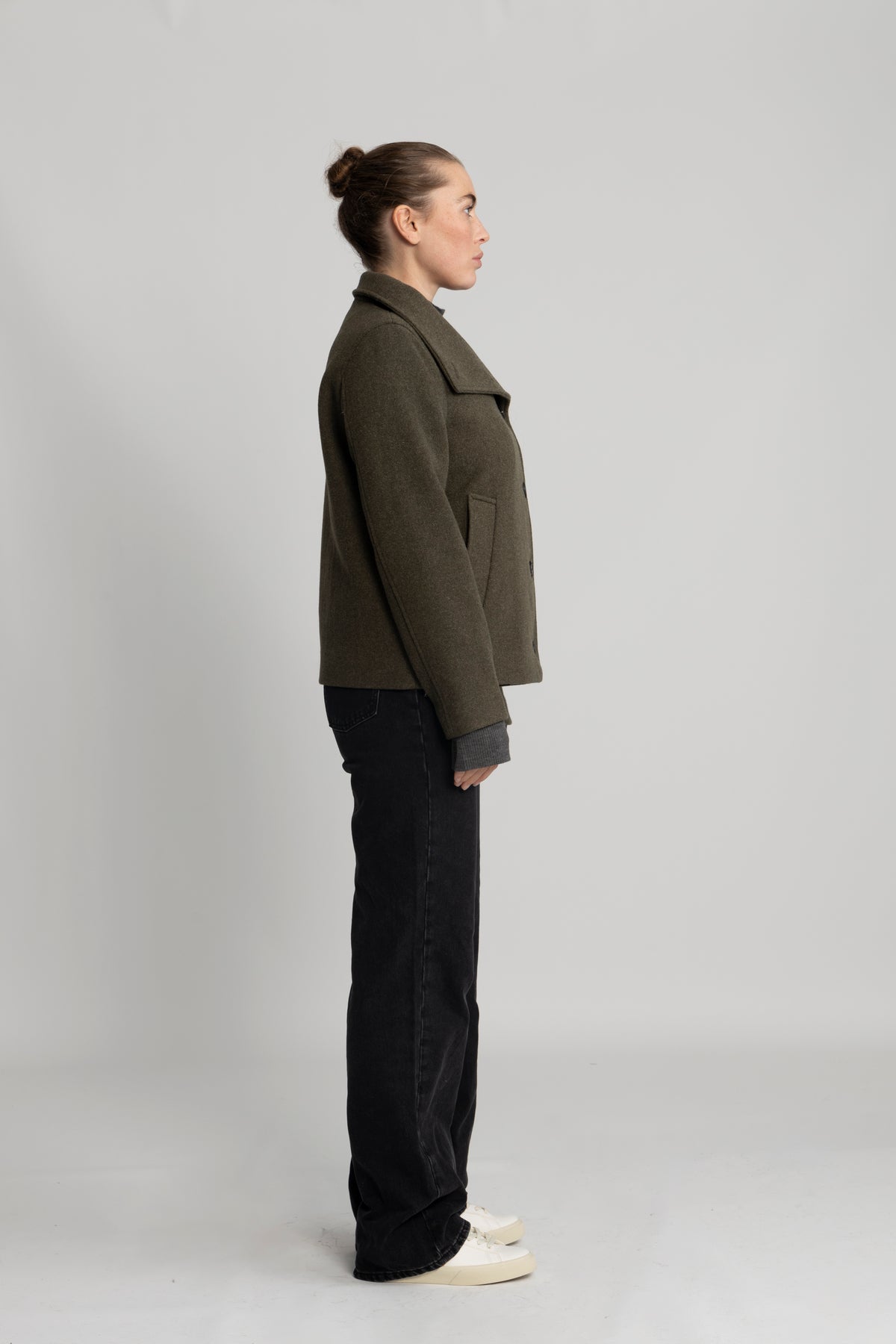 Zoe Wool Jacket - Kalamata  Melange