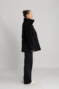 Pam Handmade Scarf Jacket - Black