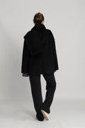 Pam Handmade Scarf Jacket - Black
