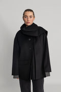 Pam Handmade Scarf Jacket - Black