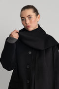 Pam Handmade Scarf Jacket - Black