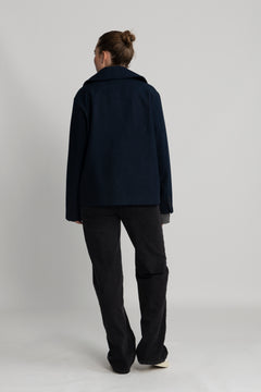 Alma Short Wool Jacket - Dark Sapphire