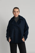 Alma Short Wool Jacket - Dark Sapphire
