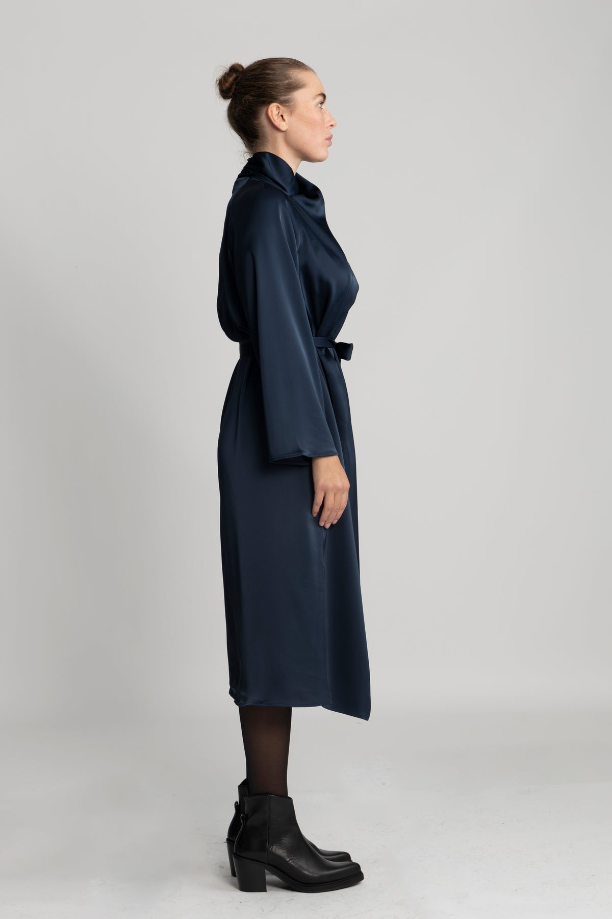 Garbo Dress - Dark Navy