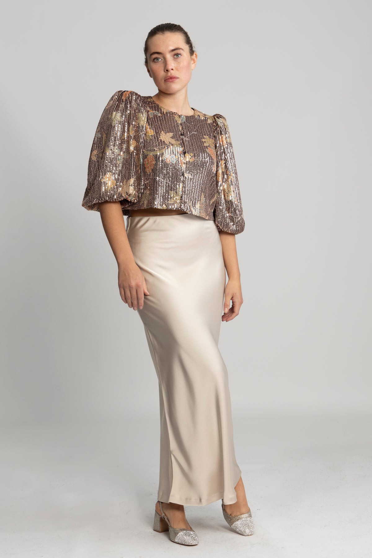 Sequins Jacket - Night Garden