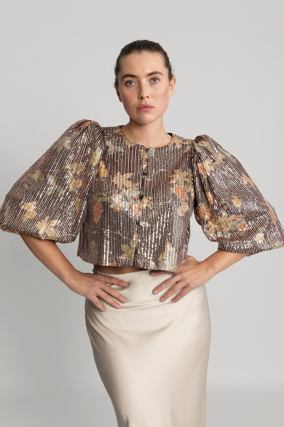 Sequins Jacket - Night Garden