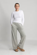 Wide Leg Pant - Grey Heather