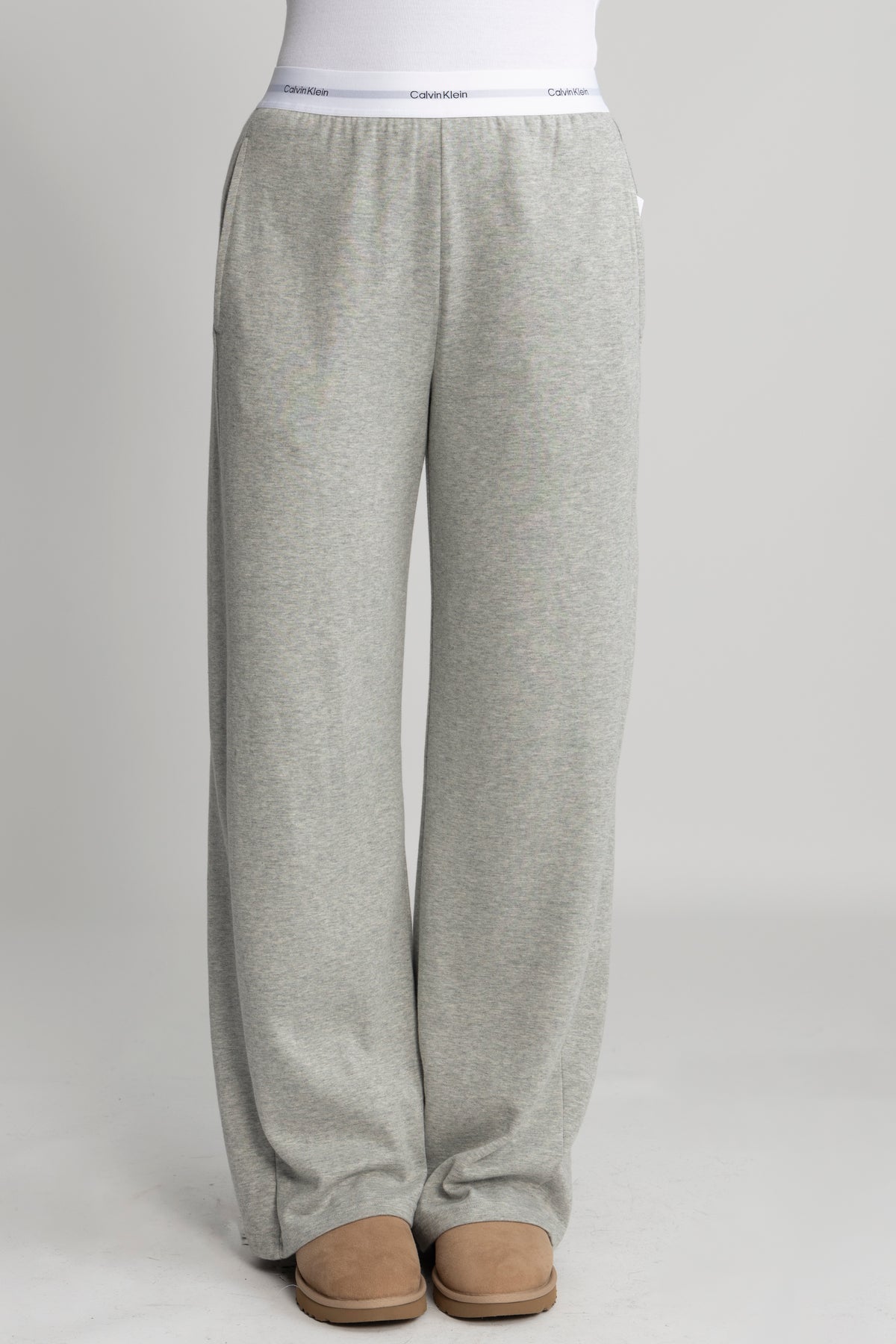 Wide Leg Pant - Grey Heather