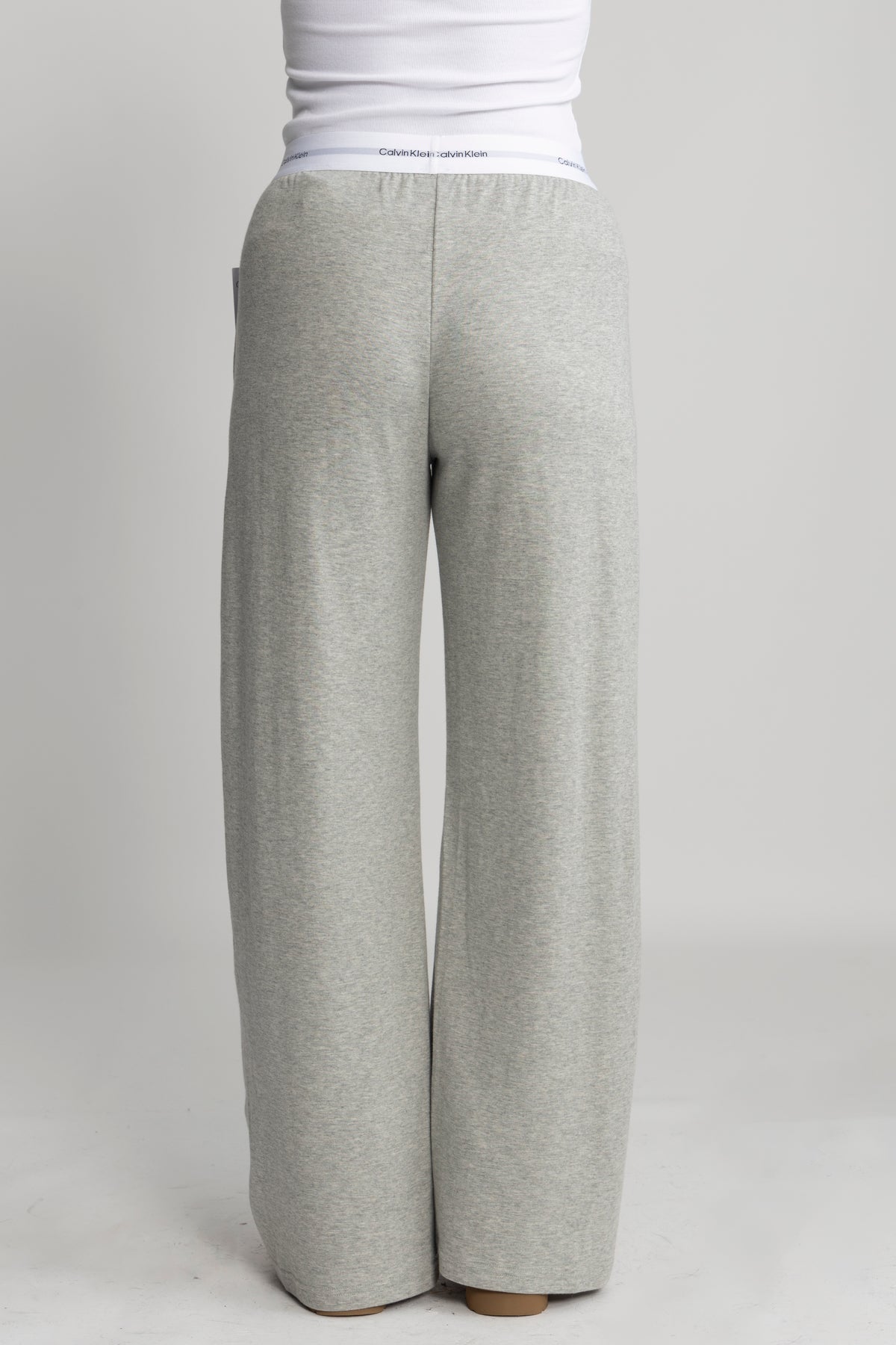 Wide Leg Pant - Grey Heather