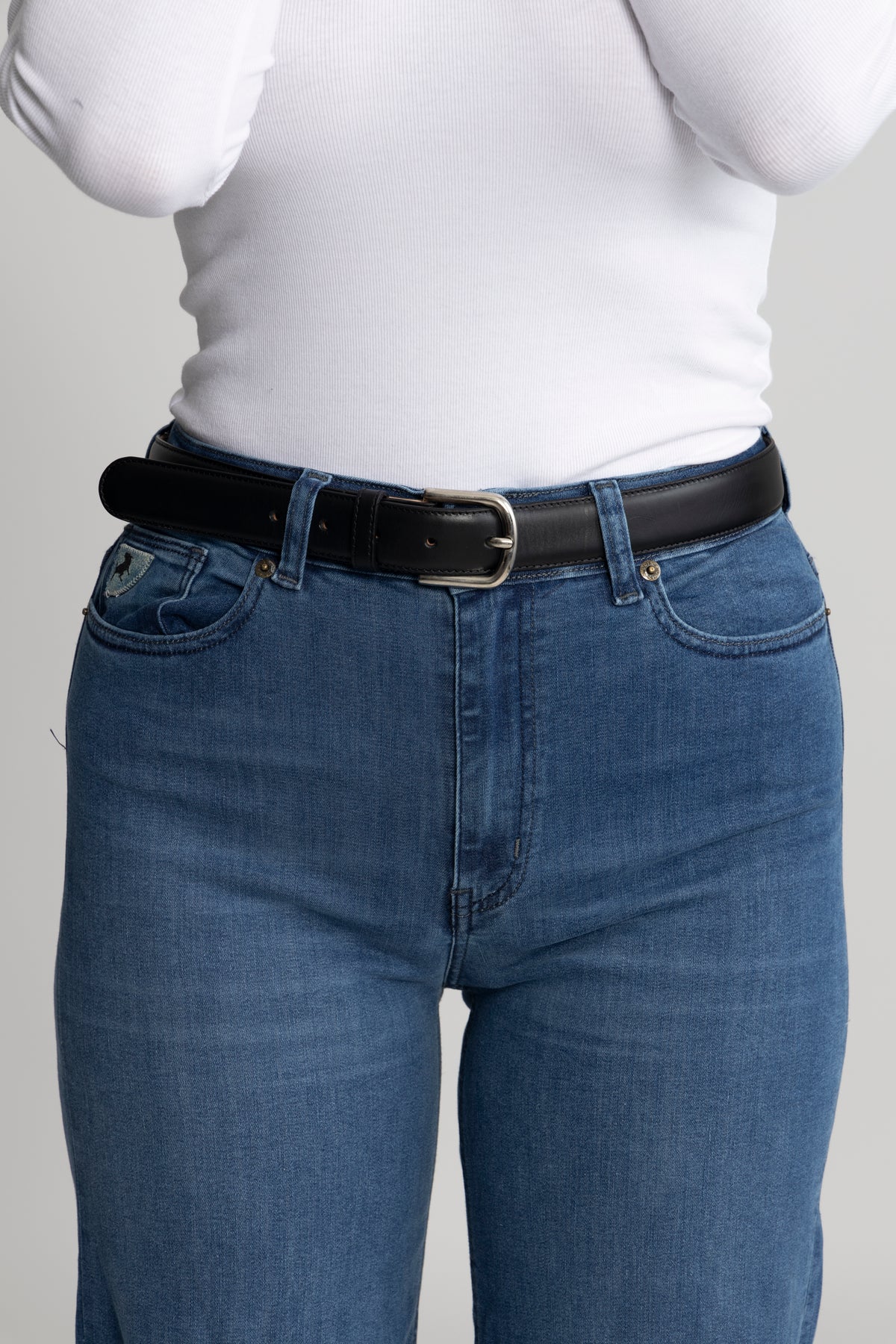 Ceinture Rose - Noir/Argent
