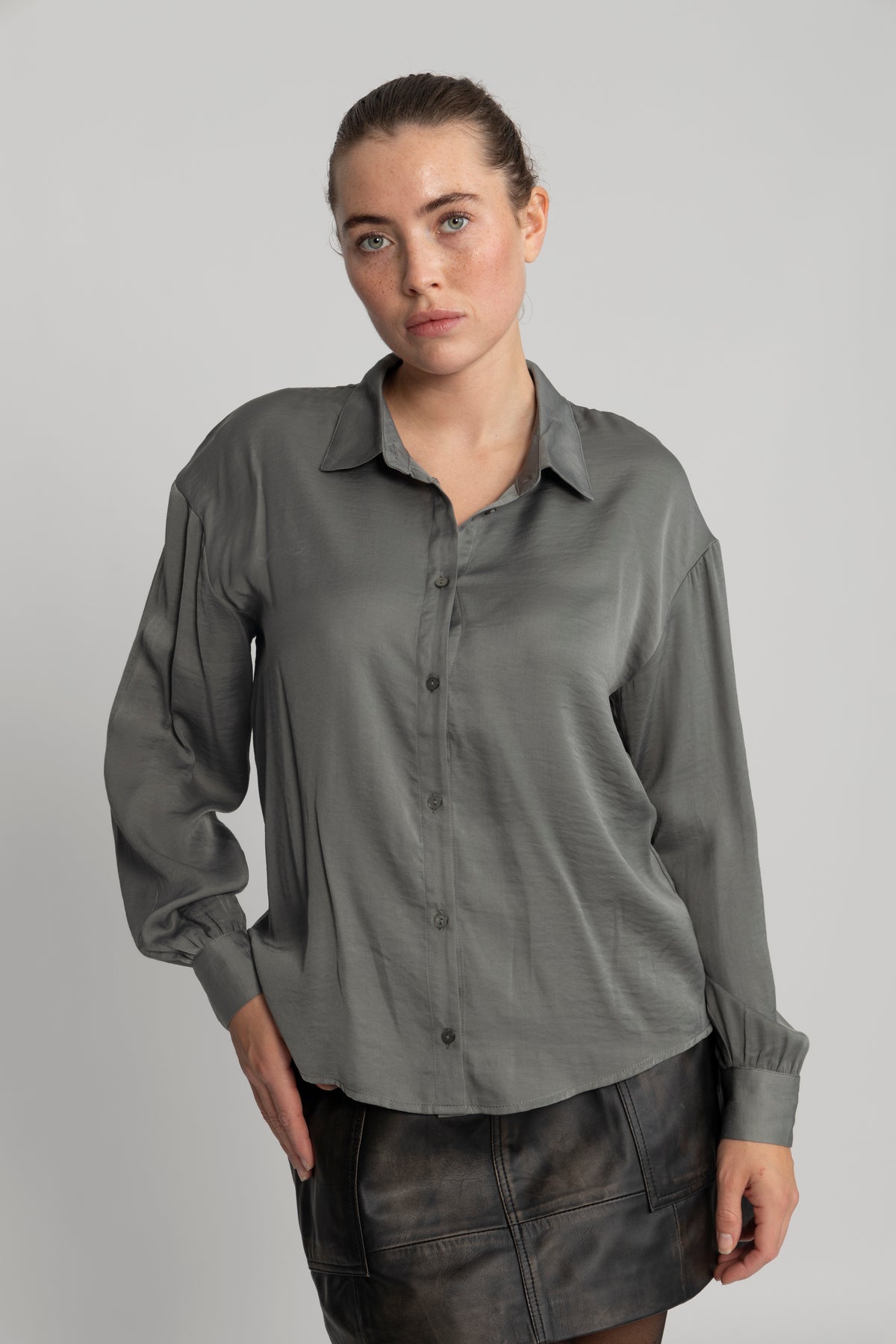 Sandeline Maluca Shirt - Mulled Basil