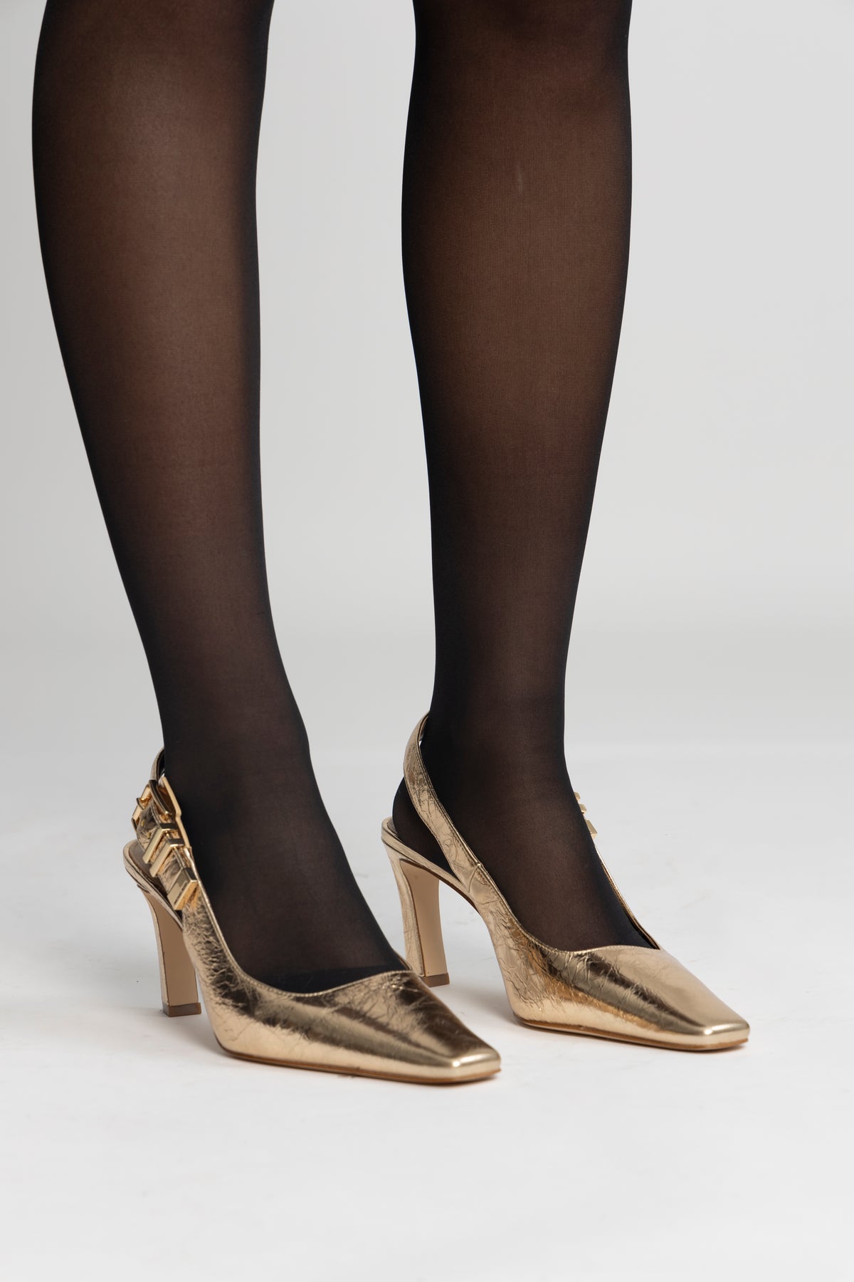 Darrington Sling Pump - Pale Gold