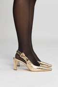Darrington Sling Pump - Pale Gold