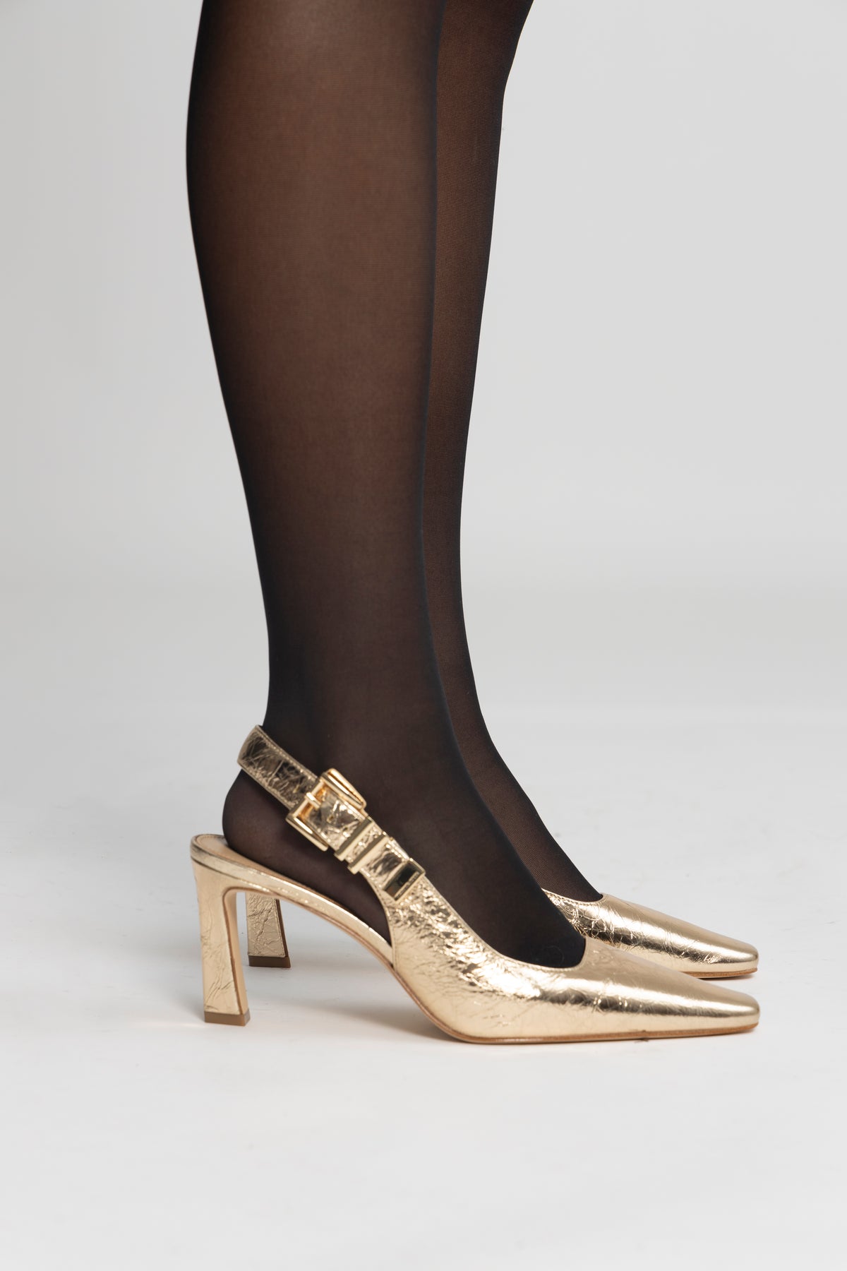 Darrington Sling Pump - Pale Gold