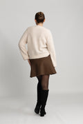 Sia Ras Ls Knit Pocket Cardigan - Birch Melange