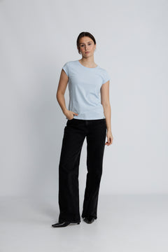 Organic Jersey Teasy Tee Fav - Cashmere Blue