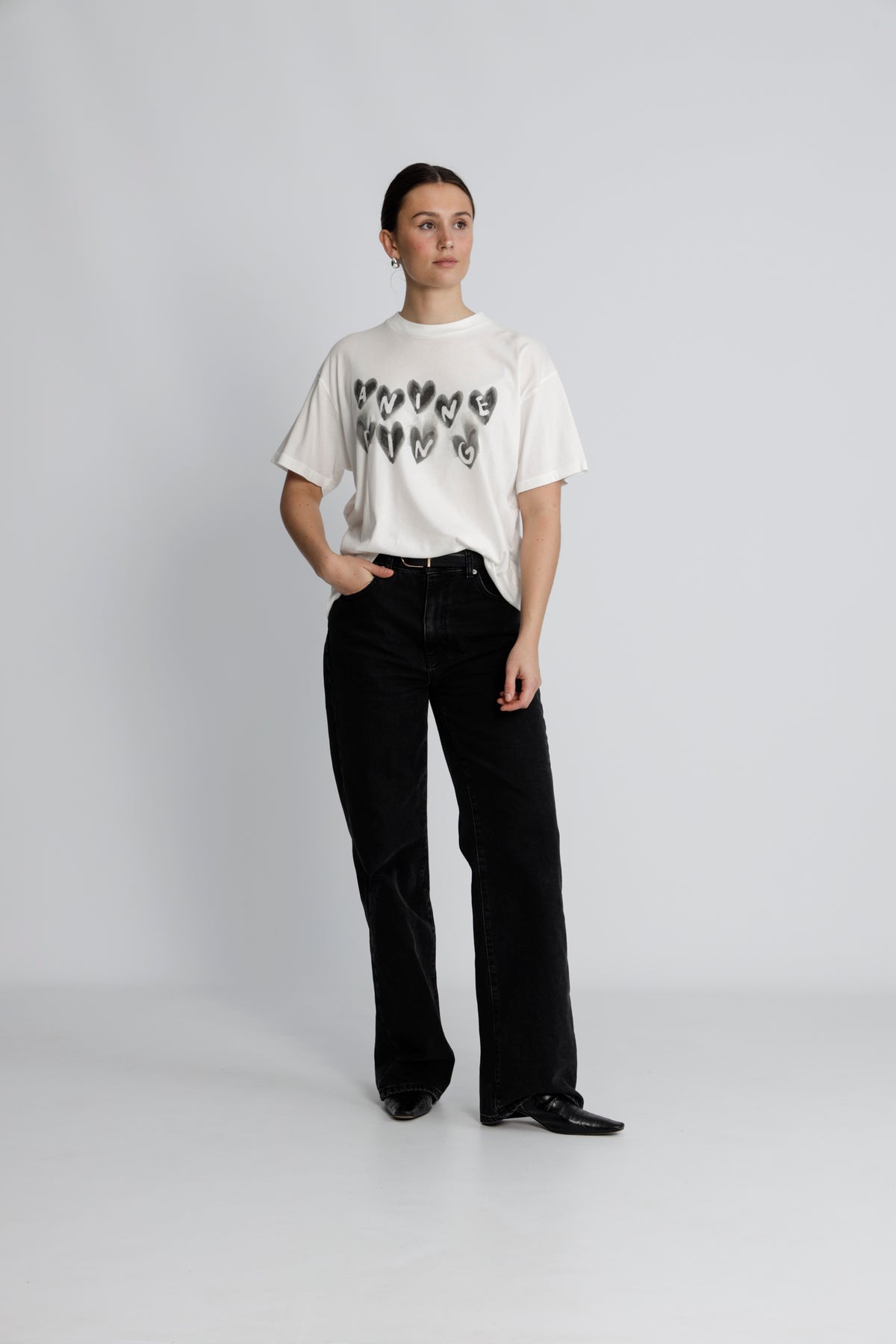 Cade Tee Hearts - Ivory