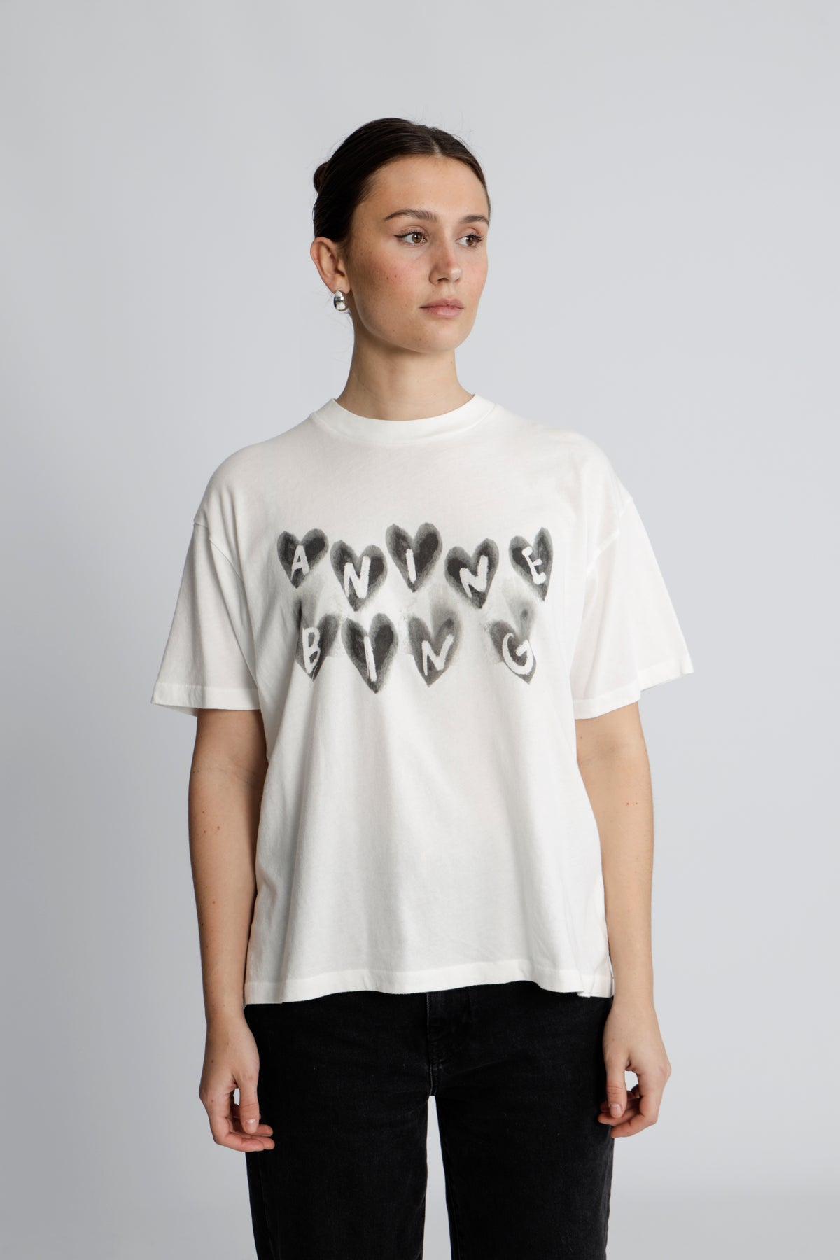 Cade Tee Hearts - Ivory