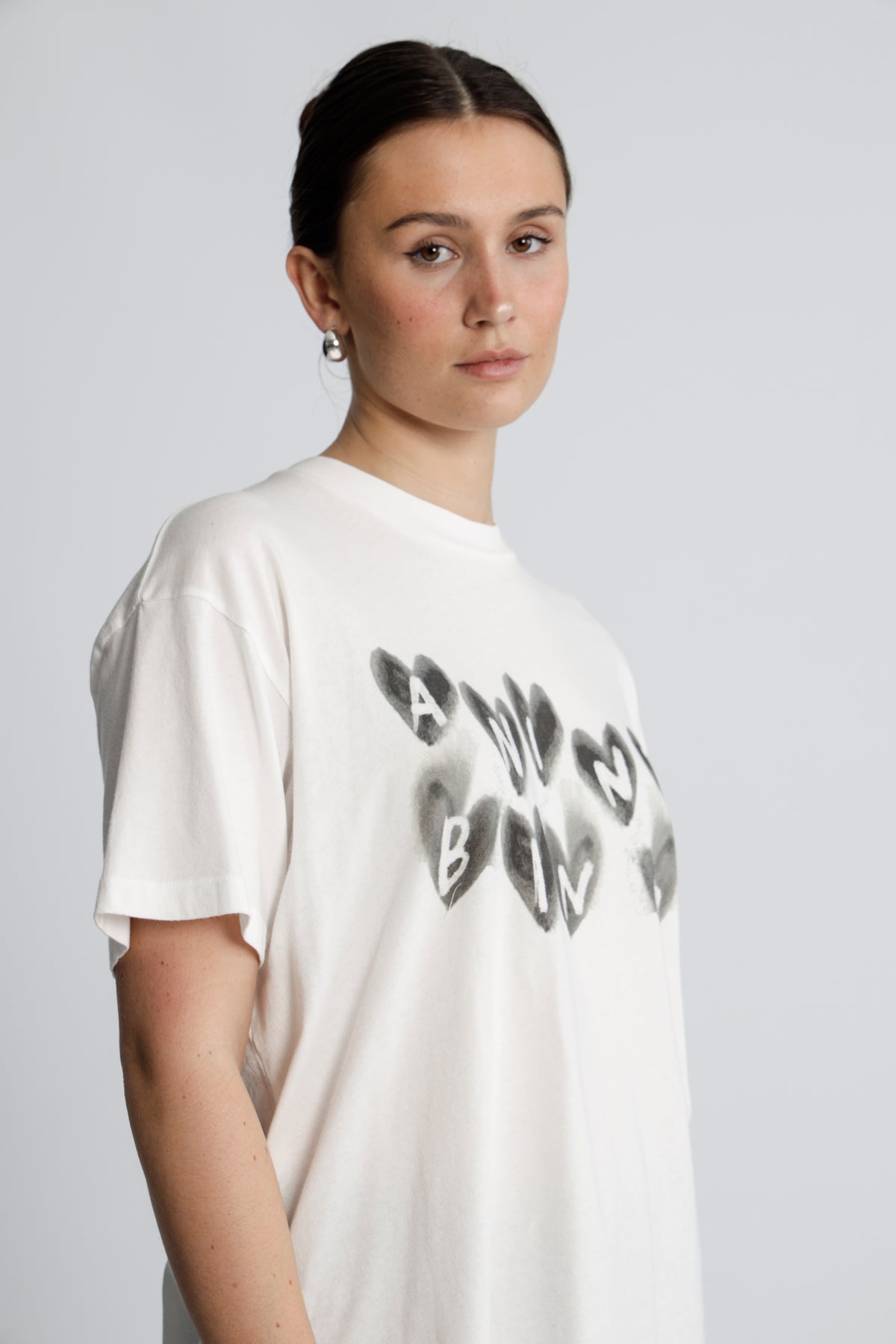Cade Tee Hearts - Ivory