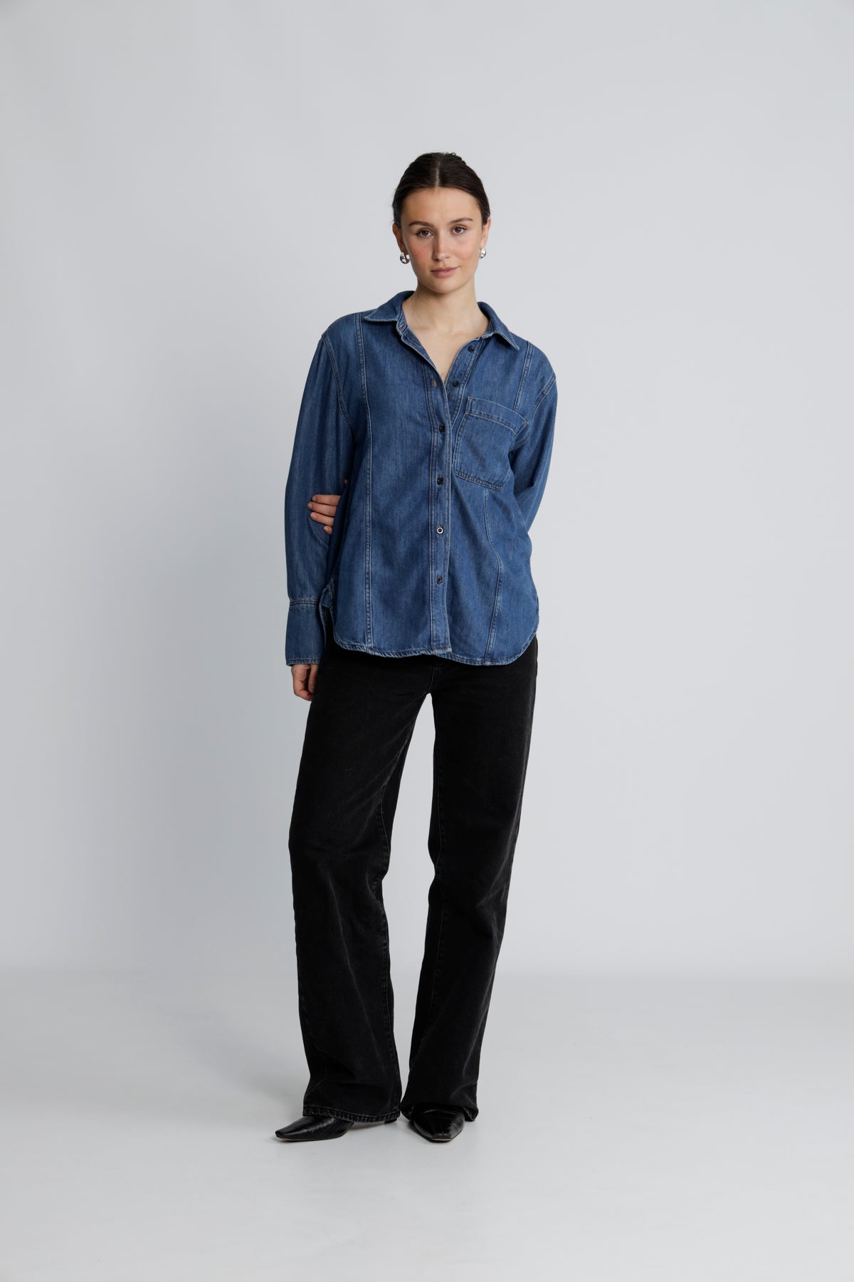SophinaIW Classic Shirt - Washed Denim
