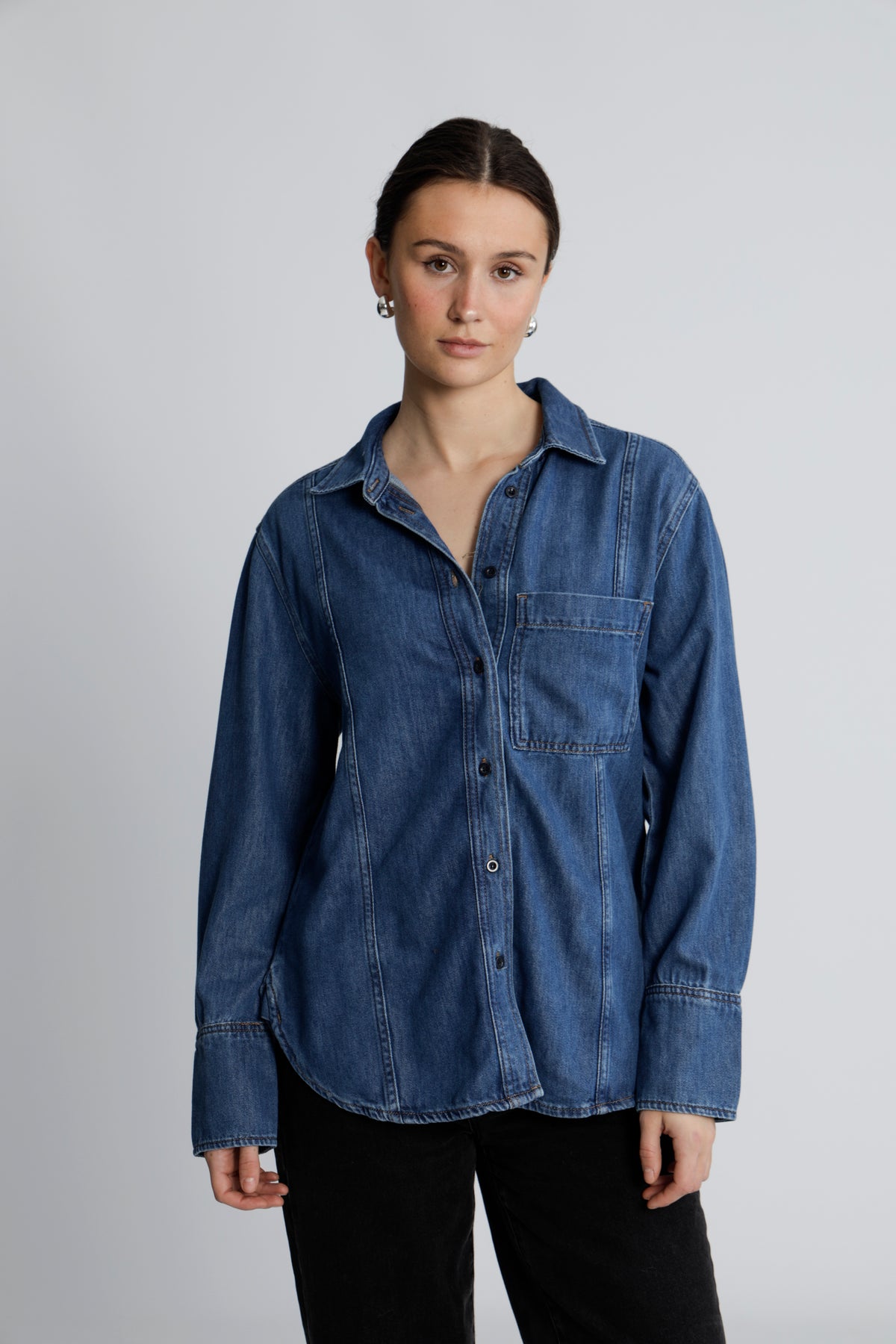 SophinaIW Classic Shirt - Washed Denim
