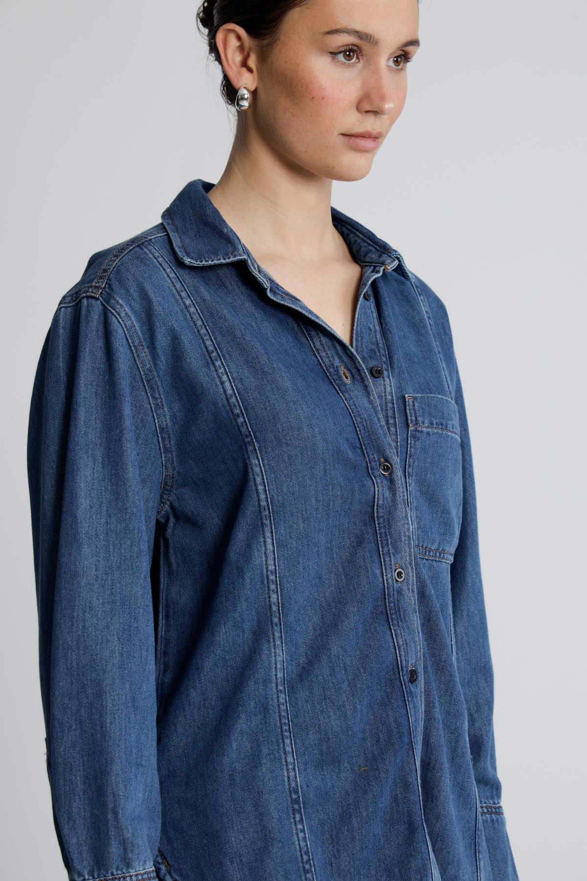 SophinaIW Classic Shirt - Washed Denim