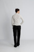 Vienna Alpaca Sweater - Light Grey Melange