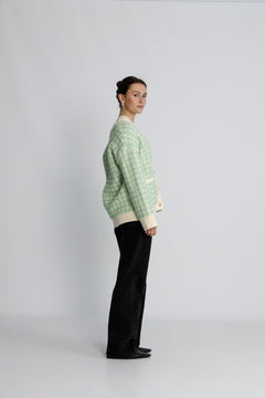 Yasliviana Ls Knit Cardigan - Bright Green Birch