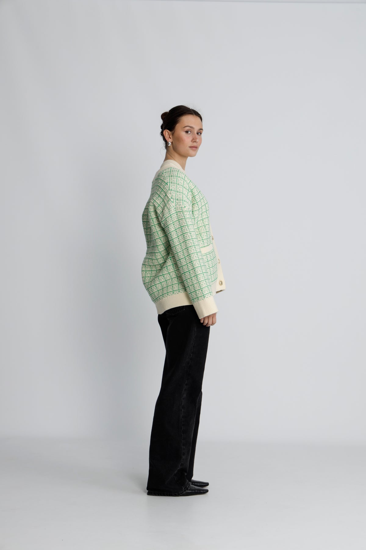 Yasliviana Ls Knit Cardigan - Bright Green Birch