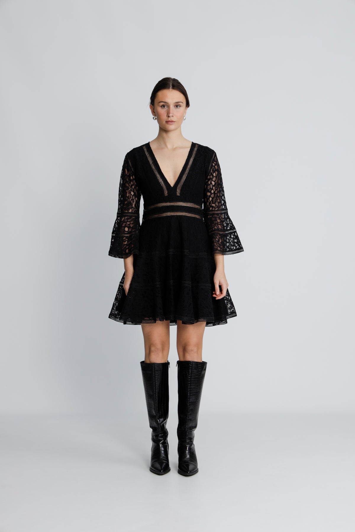 Millie Lace Dress - Black