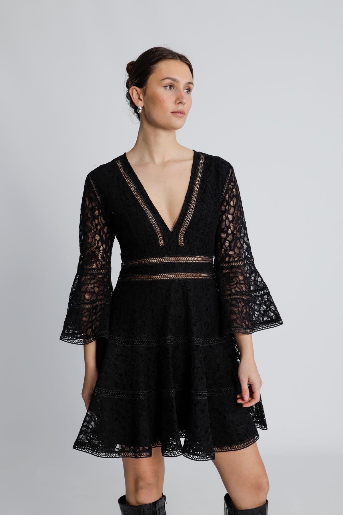 Millie Lace Dress - Black