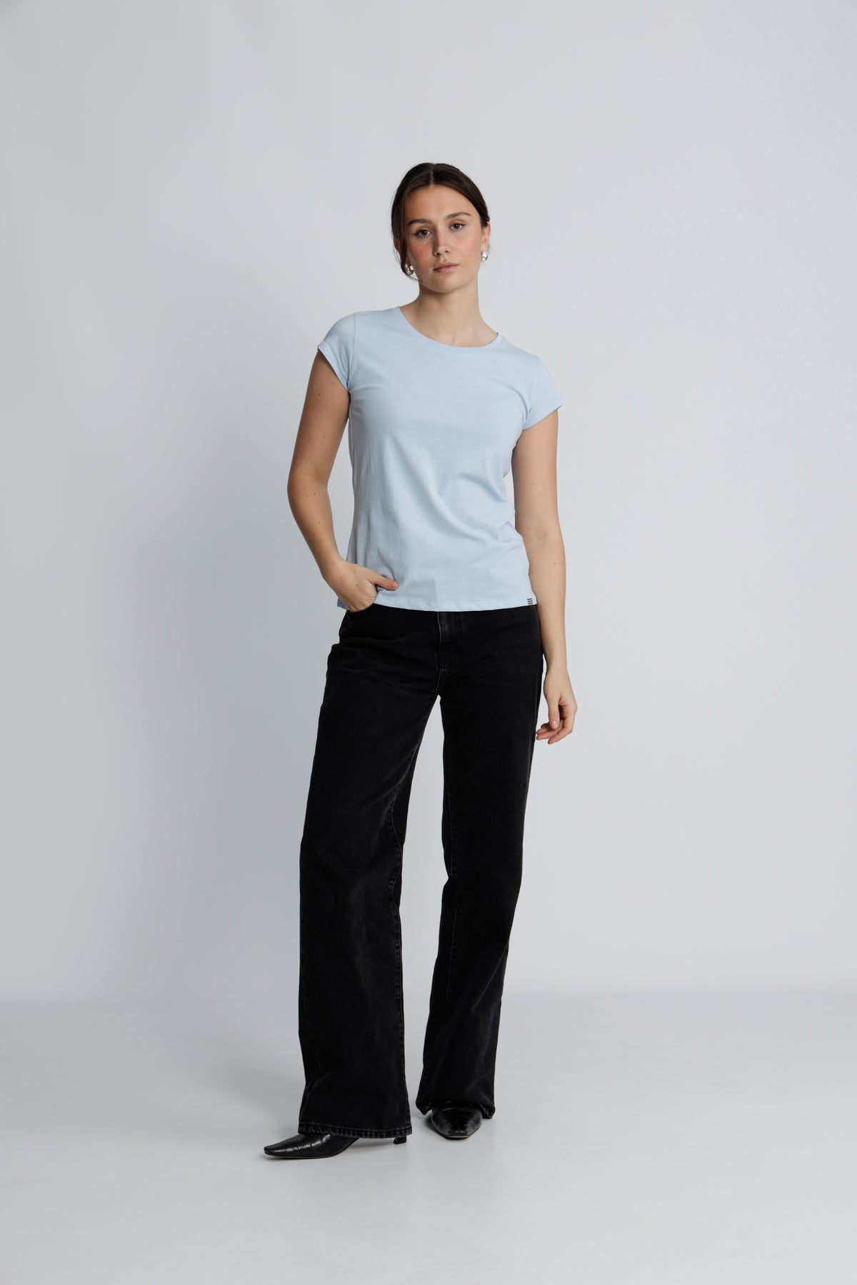 Organic Jersey Teasy Tee Fav - Cashmere Blue