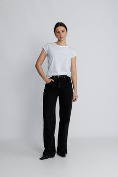 Organic Jersey Stripe Teasy Tee Fav - Cashmere Blue/Brilliant White