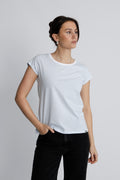 Organic Jersey Stripe Teasy Tee Fav - Cashmere Blue/Brilliant White