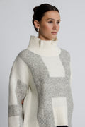 Isa Sweater - Offwhite With Grey