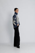 Isa Sweater - Blue With Grey Melange
