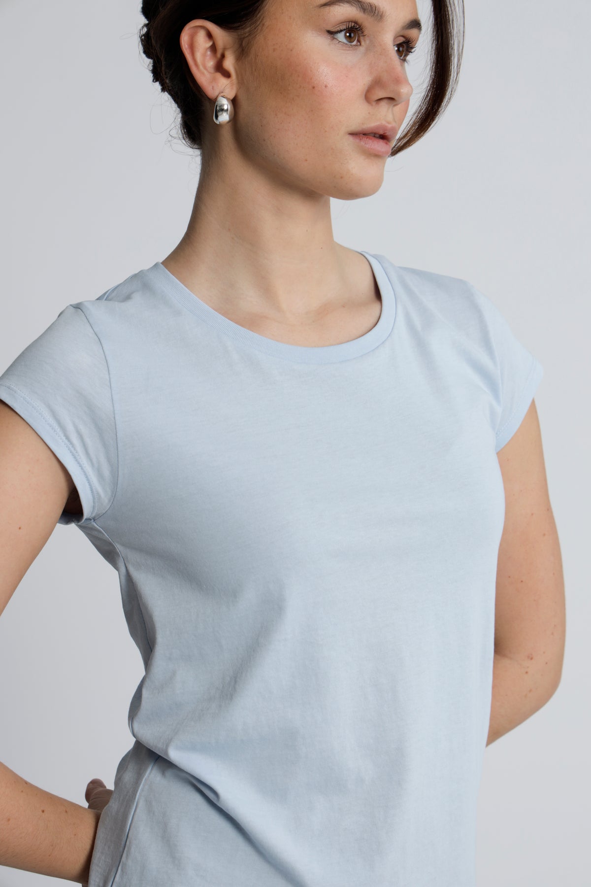 Organic Jersey Teasy Tee Fav - Cashmere Blue