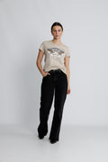 Zibby O-Ss Tee - Feather Gray