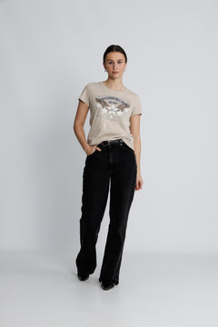 Zibby O-Ss Tee - Feather Gray