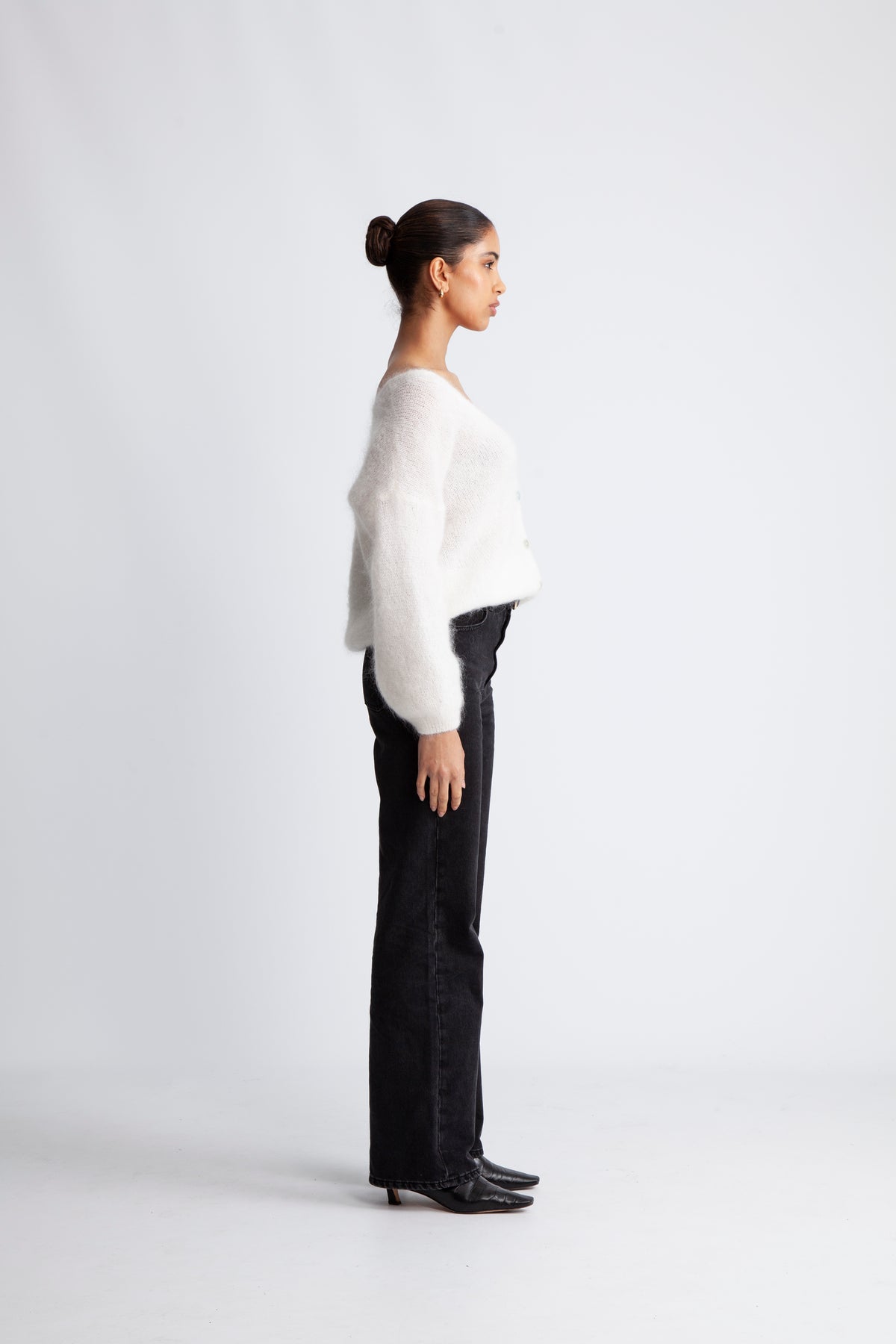 Cornelia LS Cardigan - Vit