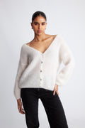 Cornelia LS Cardigan - Vit