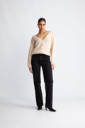 Cornelia Ls Cardigan - Almond