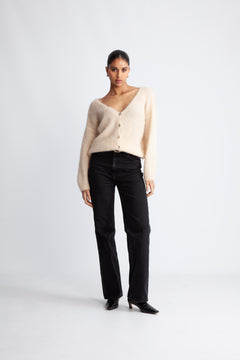 Cornelia Ls Cardigan - Almond