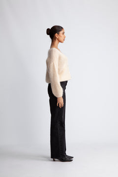 Cornelia Ls Cardigan - Almond